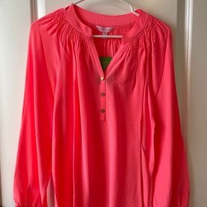 Lilly Pulitzer ELSA top HOT CORAL
